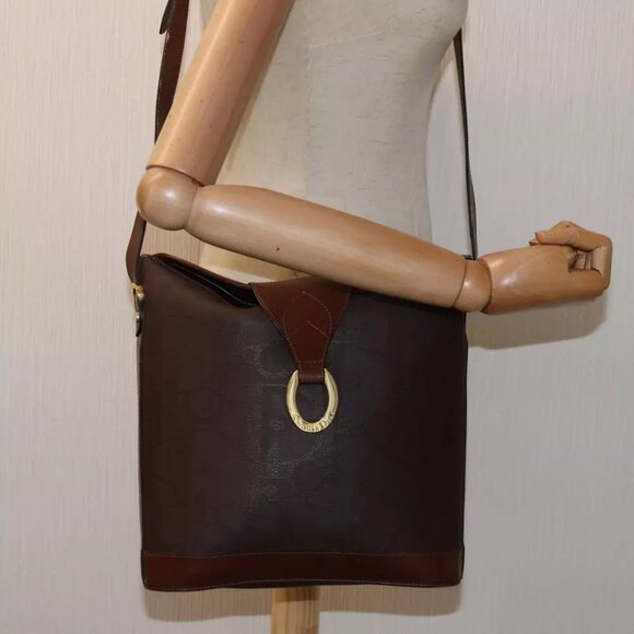 Christian Dior Trotter Canvas Shoulder Bag PVC Brown Auth yk12486 - Picture 14 of 14